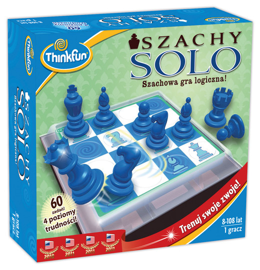 okładka Szachy SOLO - gra logiczna książka