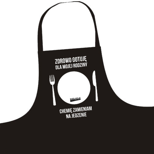 okładka „Zamień chemię” - kolekcjonerski fartuch kuchenny książka