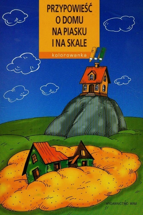 okładka Kolorowanka. Przypowieść o domu na piasku i skale książka | Joanna Wilkońska