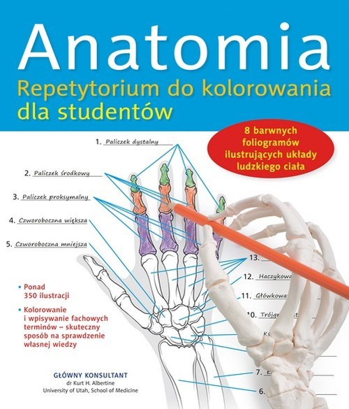 okładka Anatomia. Repetytorium do kolorowania dla studentów książka | Praca Zbiorowa