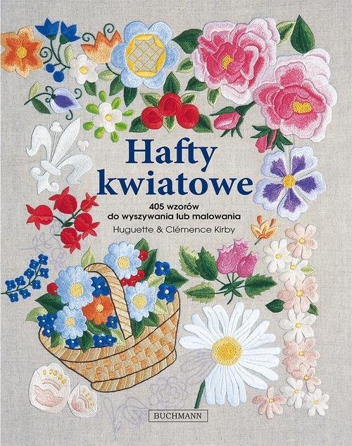 okładka Hafty kwiatowe książka | Huguette Kirby, Clemence Kirby