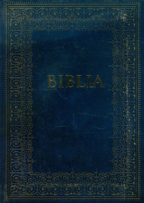 okładka Biblia podróżna granatowa książka