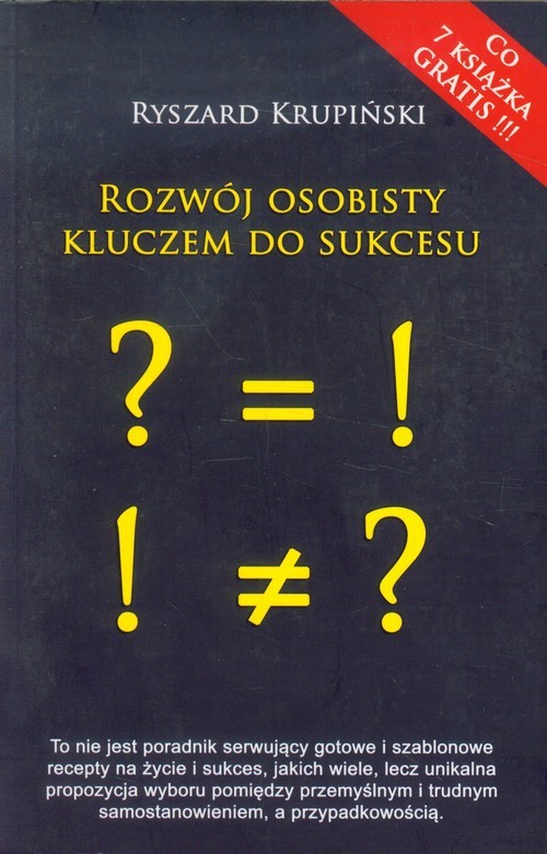 okładka Rozwój osobisty kluczem do sukcesu książka | Ryszard Krupiński
