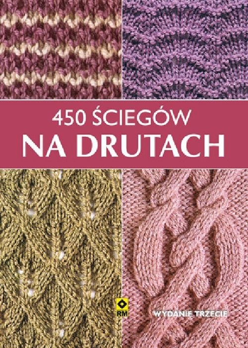 okładka 450 ściegów na drutach książka