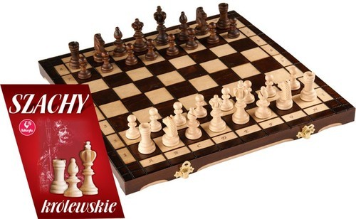okładka Szachy królewskie drewniane książka