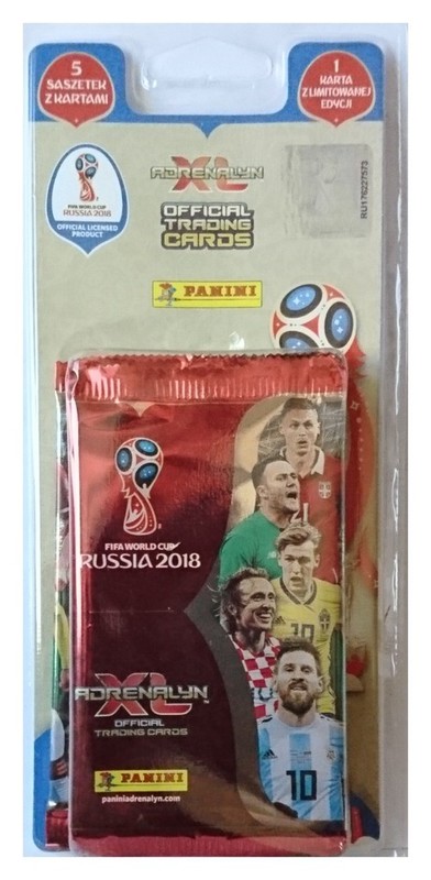 okładka Adrenalyn XL FIFA WORLD CUP 2018 Russia 5 saszetek z kartami książka