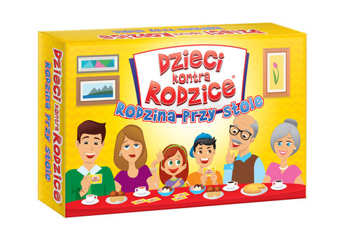 okładka Dzieci kontra Rodzice Rodzina przy stole książka