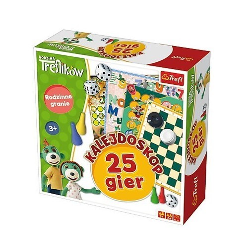 okładka Rodzina Treflików Kalejdoskop 25 gier książka