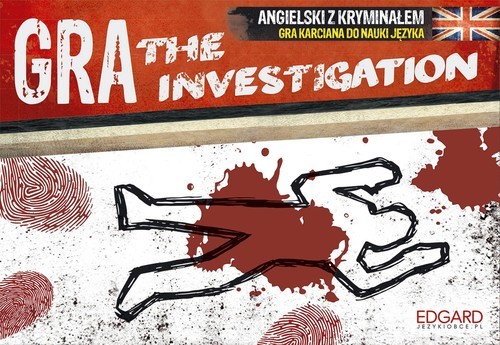 okładka The Investigation Angielski z kryminałem Gra karciana do nauki języka książka