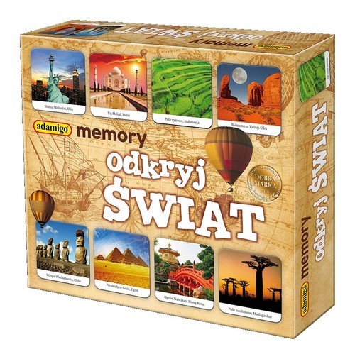 okładka Odkryj świat  Adamigo memory książka