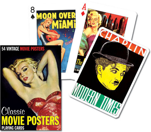 okładka Karty do gry Piatnik 1 talia Plakaty filmowe książka