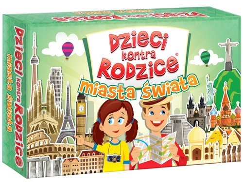 okładka Dzieci kontra rodzice Miasta świata książka