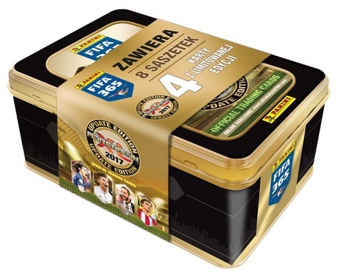 okładka Adrenalyn XL FIFA 365 2017 Puszka kolekcjonera książka