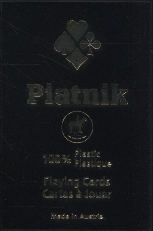 okładka Karty do gry Piatnik plastikowane 1 talia książka