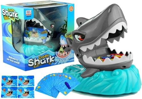 okładka Gra Crazy Shark rekin rybki karty szalony rekin książka