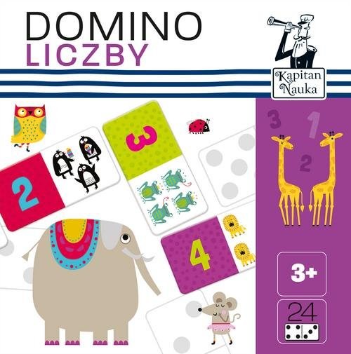okładka Kapitan Nauka. Domino obrazkowe Liczby książka