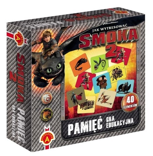 okładka Jak wytresować smoka 2 Pamięć Gra edukacyjna książka