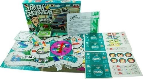 okładka Zostań lekarzem Gra edukacyjna książka