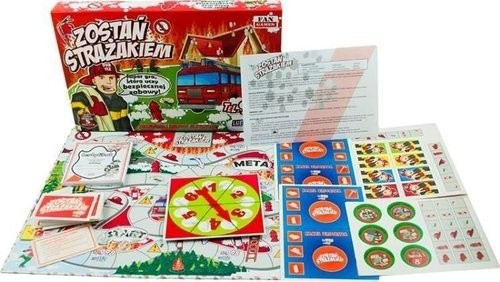 okładka Zostań strażakiem Gra edukacyjna książka