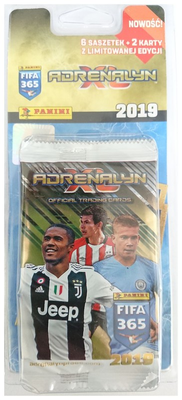 okładka Adrenalyn XL FIFA 365 2019 Update Edition 5 saszetek + 2 karty z limitowanej edycji książka