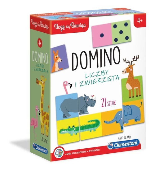 okładka Uczę się Bawiąc Domino Liczby i zwierzęta książka