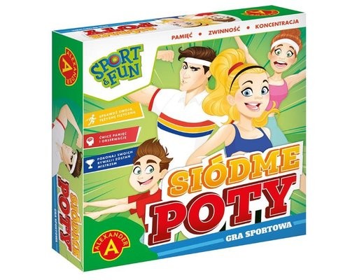 okładka Sport & Fun Siódme poty Gra planszowa książka
