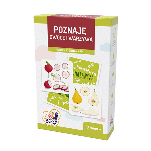 okładka Poznaję owoce i warzywa Karty z obrazkami książka
