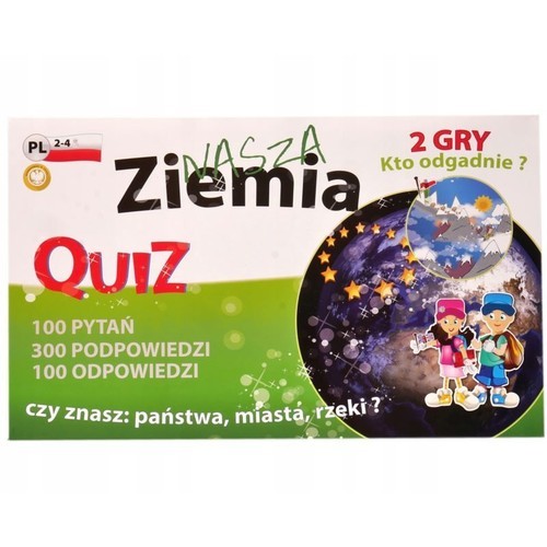 okładka Nasza Ziemia Quiz 2 gry Kto odgadnie? książka