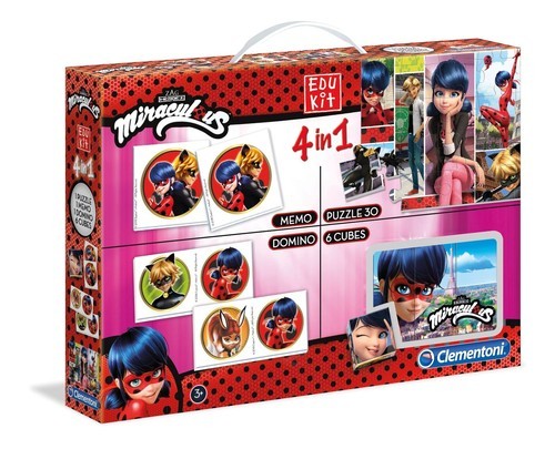 okładka Edukit 4 w 1 Miraculum książka