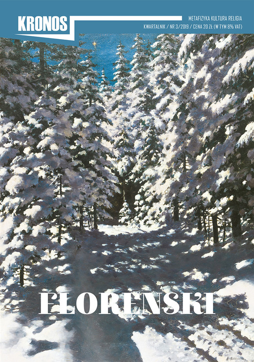 okładka Kronos 3/2019. Florenski ebook | epub, mobi | Opracowania Zbiorowe