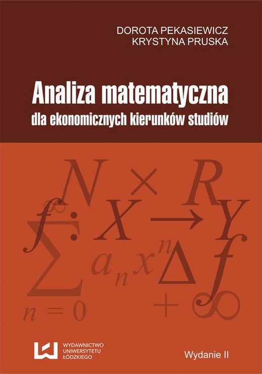 okładka Analiza matematyczna dla ekonomicznych kierunków studiów ebook | pdf | Dorota Pekasiewicz, Krystyna Pruska