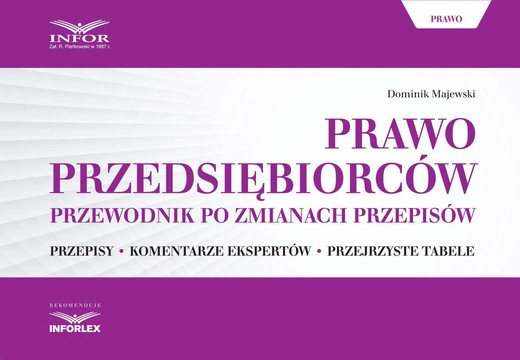 okładka Prawo przedsiębiorców. Przewodnik po zmianach przepisów ebook | pdf | Dominik Majewski