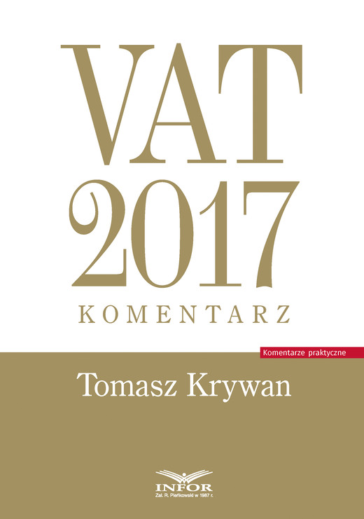 okładka VAT 2017. Komentarz ebook | epub, mobi | Tomasz Krywan