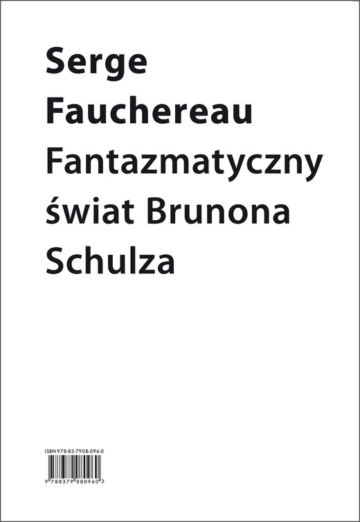 okładka Fantazmatyczny świat Brunona Schulza ebook | epub, mobi | Serge Fauchereau
