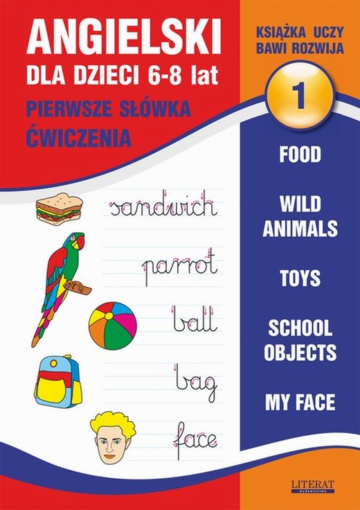 okładka Angielski dla dzieci 1. Pierwsze słówka. Ćwiczenia. 6-8 lat. ebook | pdf | Joanna Bednarska