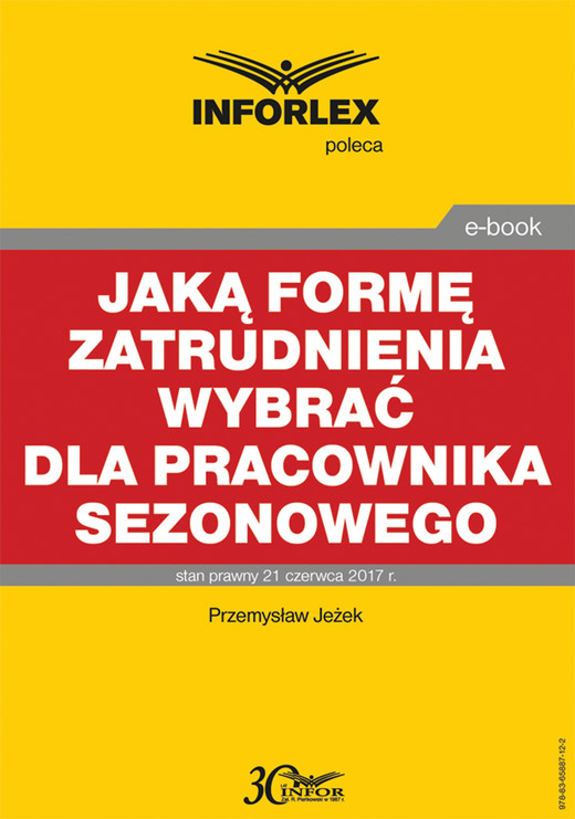 okładka Jaką formę zatrudnienia wybrać dla pracownika sezonowego ebook | pdf | Przemysław Jeżek