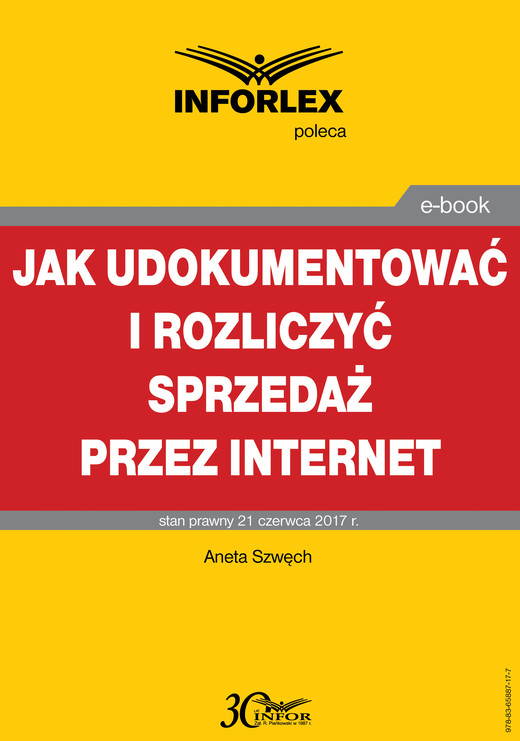 okładka Jak udokumentować i rozliczyć sprzedaż przez Internet ebook | pdf | Aneta Szwęch
