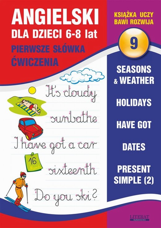 okładka Angielski dla dzieci 9. Pierwsze słówka. Ćwiczenia.  6-8 lat ebook | pdf | Joanna Bednarska