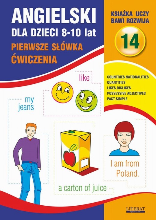 okładka Angielski dla dzieci 14. Pierwsze słówka. Ćwiczenia. 8-10 lat ebook | pdf | Joanna Bednarska