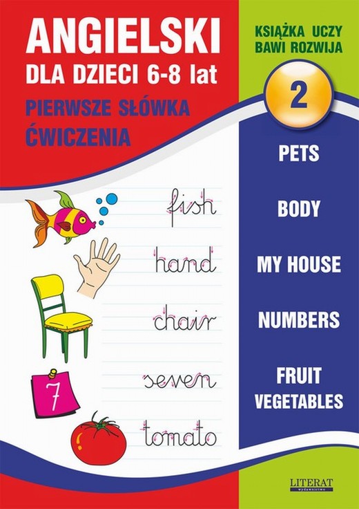 okładka Angielski dla dzieci 2. Pierwsze słówka. Ćwiczenia. 6-8 lat. ebook | pdf | Joanna Bednarska