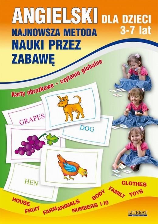 okładka Angielski dla﻿﻿﻿﻿﻿﻿﻿﻿ dzieci 3-7 lat. Najnowsza metoda nauki przez zabawę. Karty obrazkowe – czytanie globalne ebook | pdf | Katarzyna Piechocka-Empel