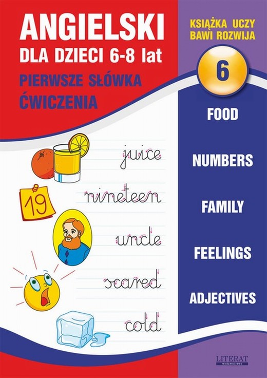 okładka Angielski dla dzieci 6. Pierwsze słówka. Ćwiczenia. 6-8 lat ebook | pdf | Joanna Bednarska