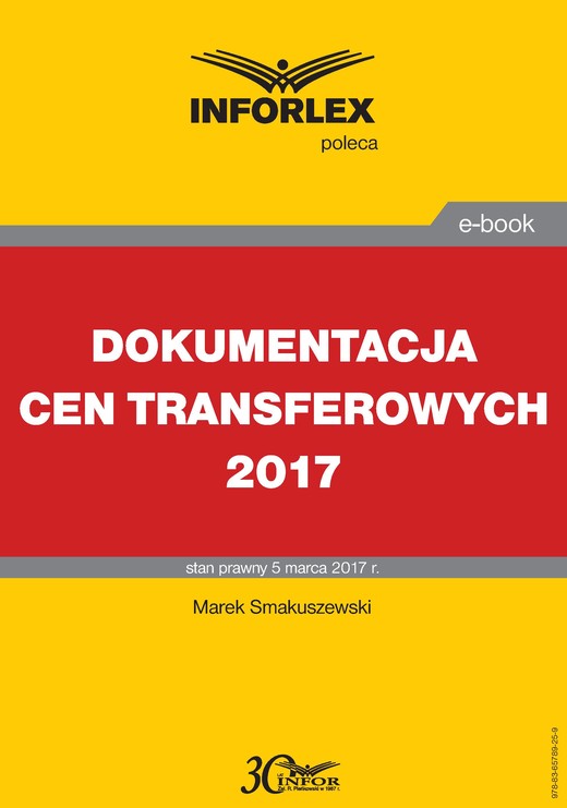 okładka DOKUMENTACJA CEN TRANSFEROWYCH 2017 ebook | pdf | Marek Smakuszewski