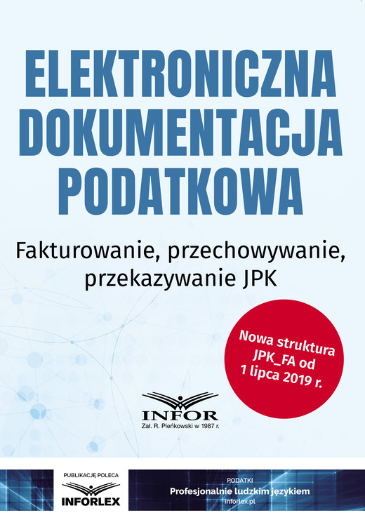 okładka Elektroniczna dokumentacja podatkowa ebook | pdf | Praca Zbiorowa