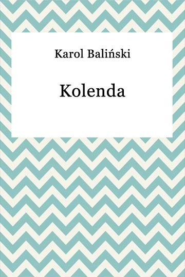 okładka Kolenda ebook | epub, mobi | Karol Baliński