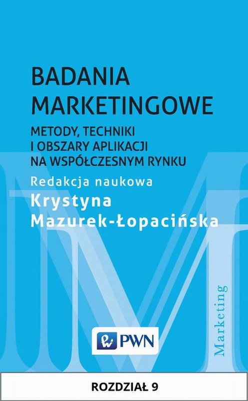 okładka Badania marketingowe. Rozdział 9 ebook | epub, mobi | Krystyna Mazurek-Łopacińska