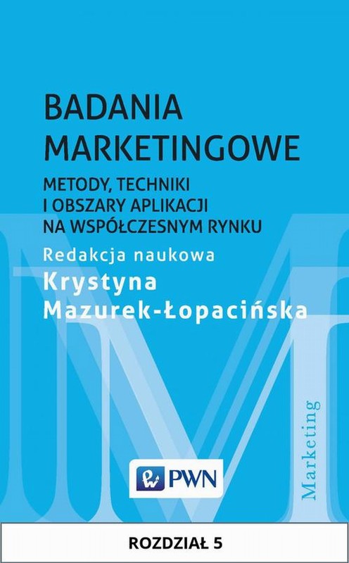 okładka Badania marketingowe. Rozdział 5 ebook | epub, mobi | Krystyna Mazurek-Łopacińska
