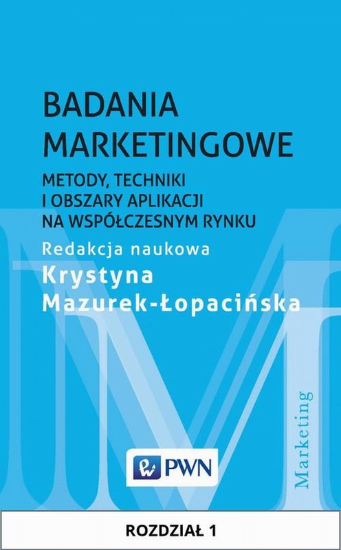 okładka Badania marketingowe. Rozdział 1 ebook | epub, mobi | Krystyna Mazurek-Łopacińska