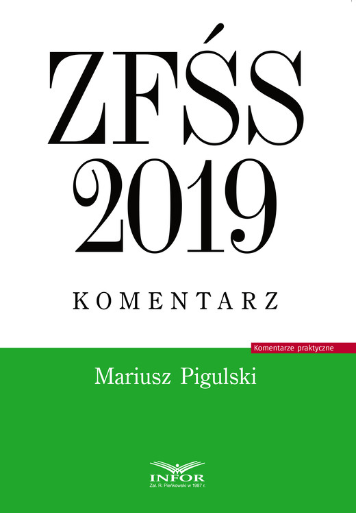 okładka ZFŚS 2019. Komentarz ebook | pdf | Mariusz Pigulski