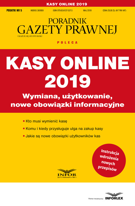 okładka Kasy online 2019 ebook | pdf | Praca Zbiorowa
